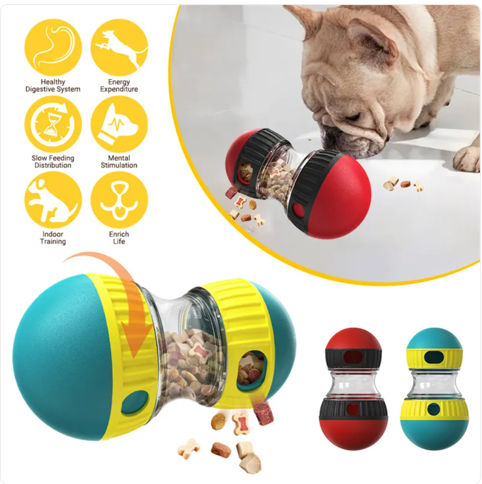 Furlow Puzzle Toy — dog solving treat puzzle to reduce boredom and anxiety