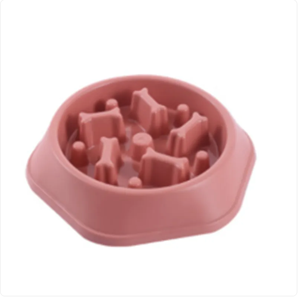 Furlow Slow Feeder Bowl in Blue — dishwasher safe non-slip base for all dog breeds